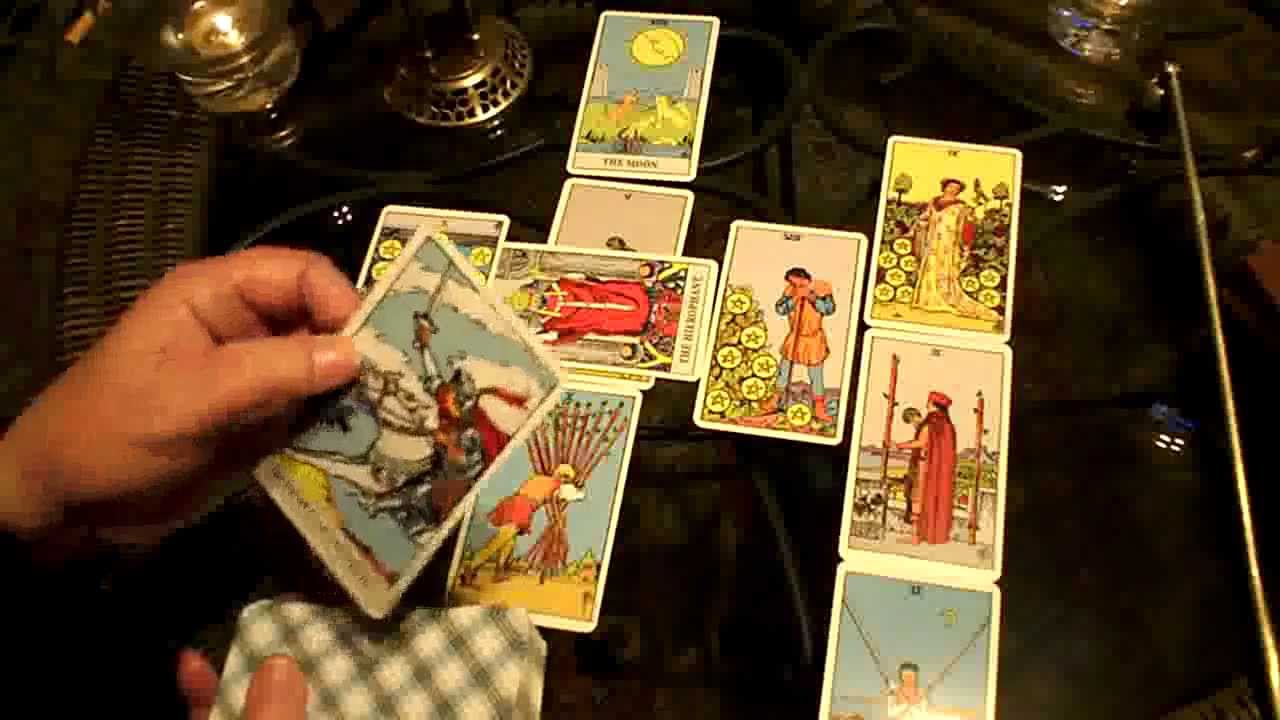 reading tarot cards
